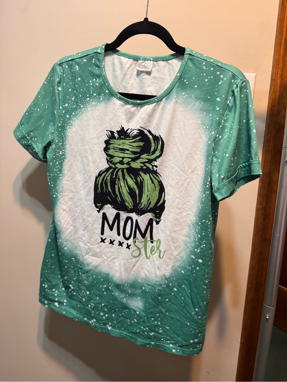 Green 'Momster' Graphic Tee